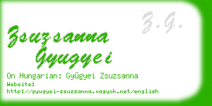 zsuzsanna gyugyei business card